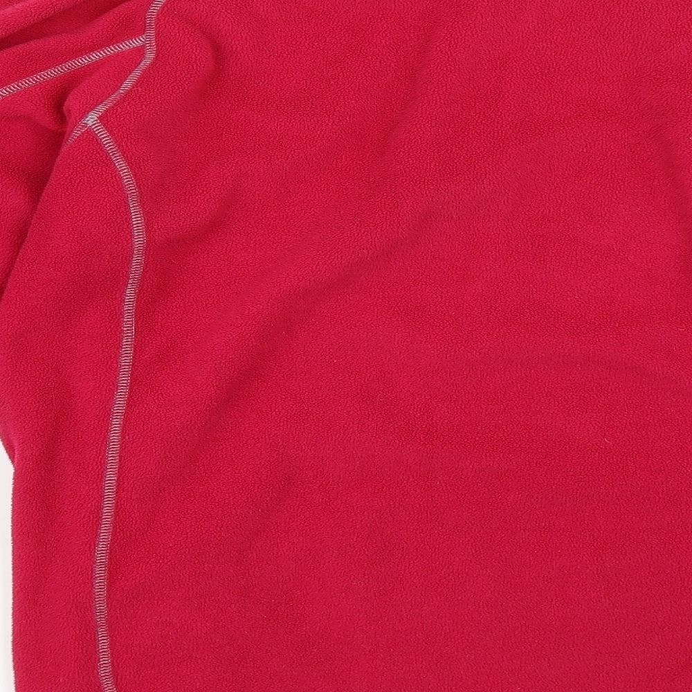 RAB Womens Pink  Fleece Henley Sweatshirt Size 14