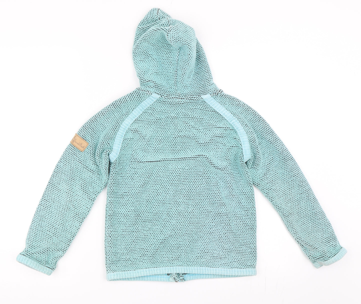 Weird Fish Girls Blue   Full Zip Hoodie Size M
