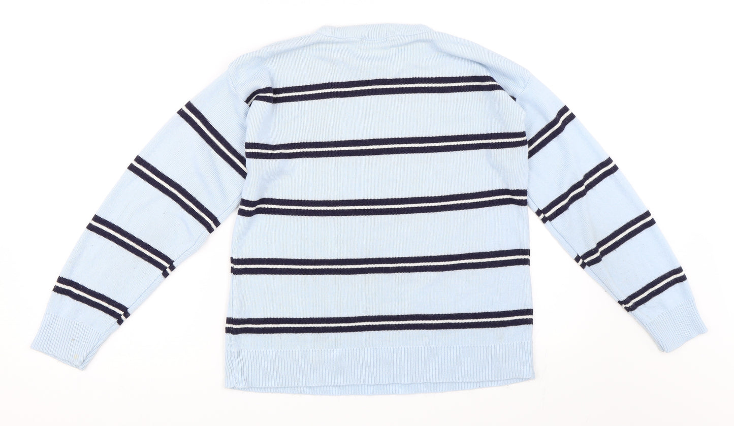 Ginaarti Boys Blue Striped  Pullover Jumper Size 12-13 Years