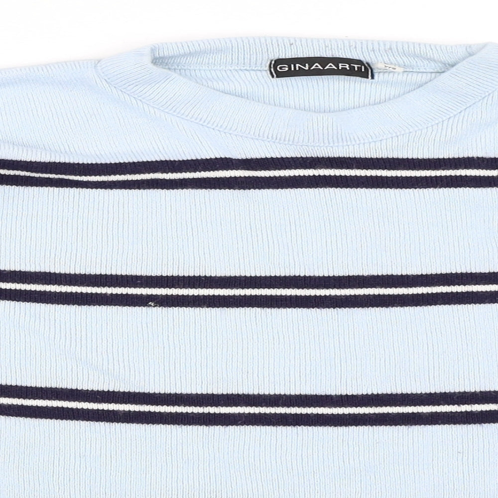 Ginaarti Boys Blue Striped  Pullover Jumper Size 12-13 Years
