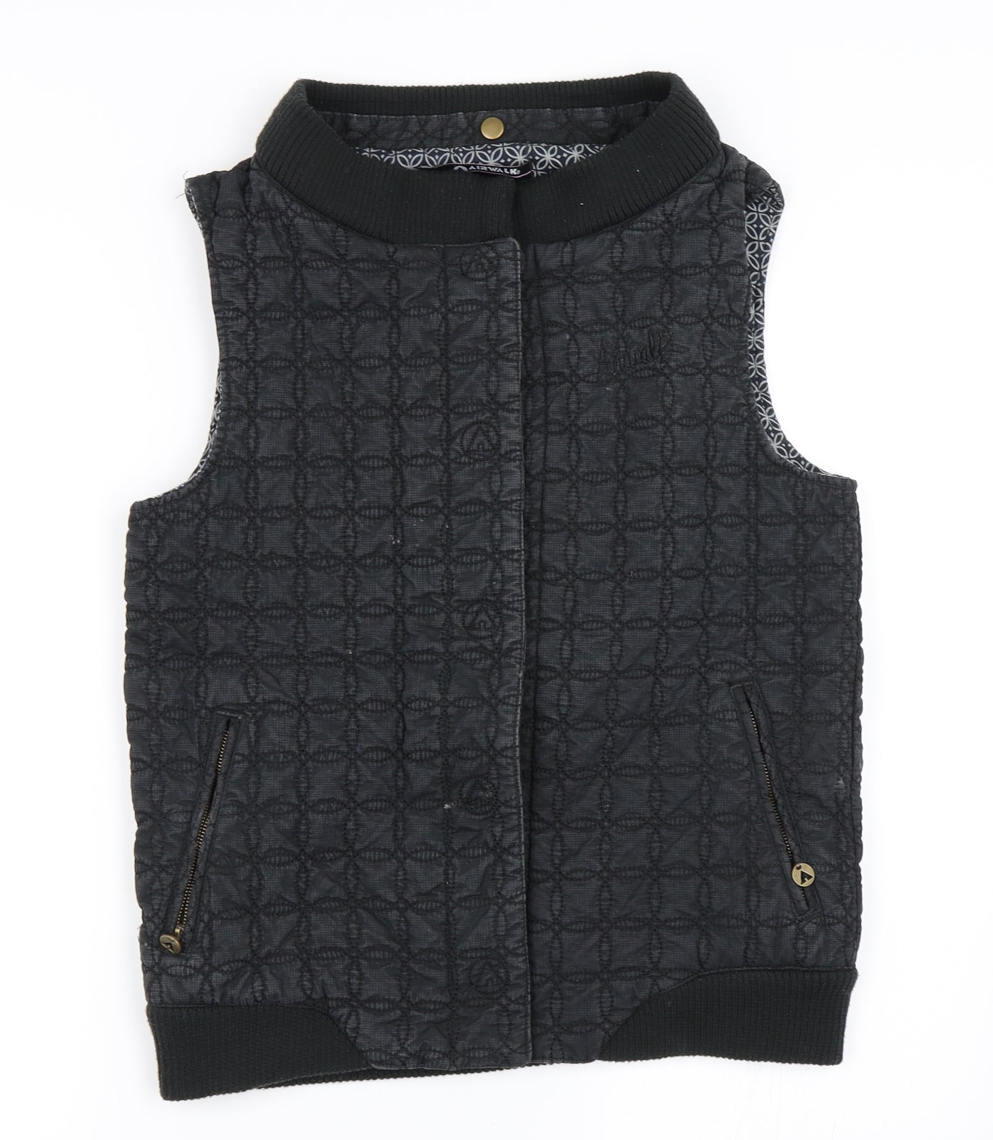 AIRWALK Womens Black   Gilet Coat Size 12