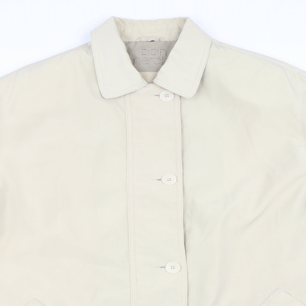 Bonmarché Womens Beige   Overcoat Coat Size 18