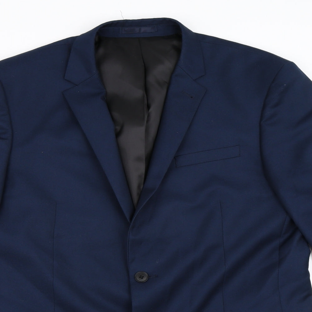 Cedar Wood State Mens Blue   Jacket Blazer Size 42