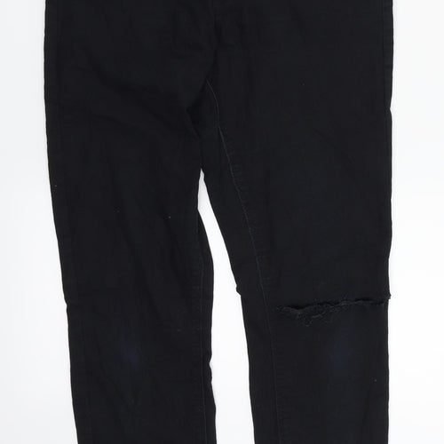 Bik bok Womens Black  Denim Straight Jeans Size M L26 in