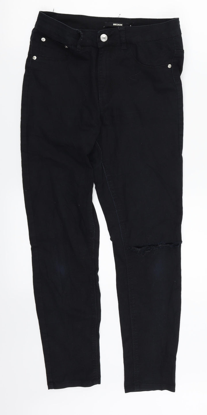 Bik bok Womens Black  Denim Straight Jeans Size M L26 in