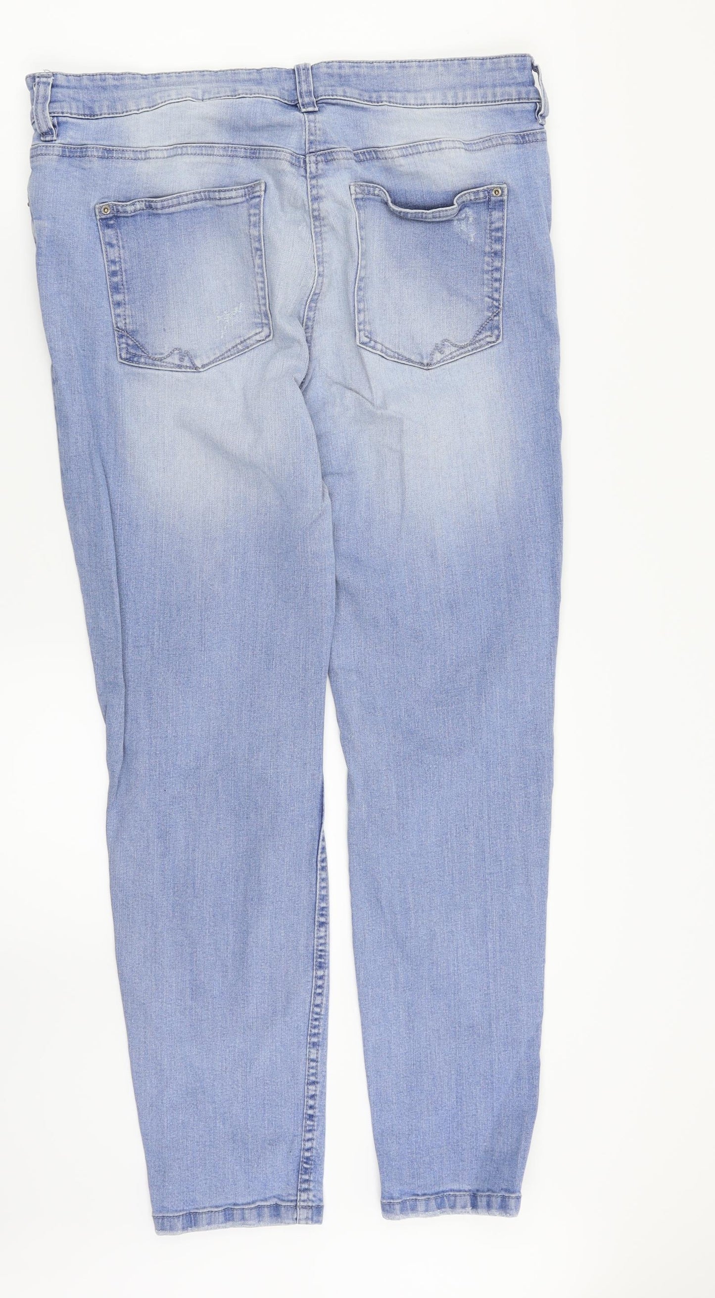 NEXT Womens Blue  Denim Skinny Jeans Size 16 L28 in