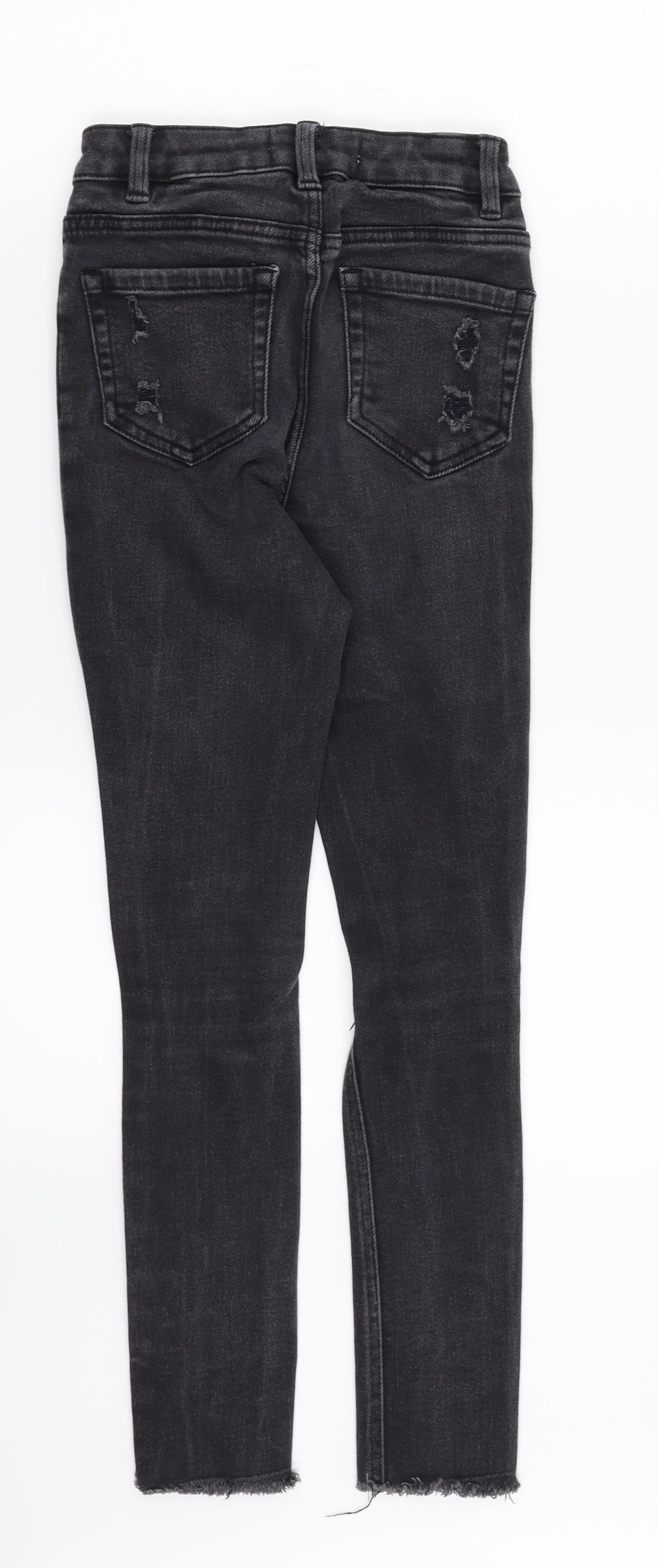 New Look Girls Black  Denim Skinny Jeans Size 12 Years - Ripped Jeans