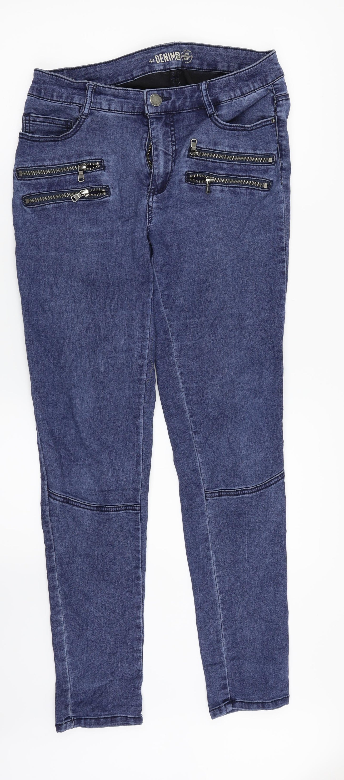Kappahl Womens Blue  Denim Straight Jeans Size 14 L29 in