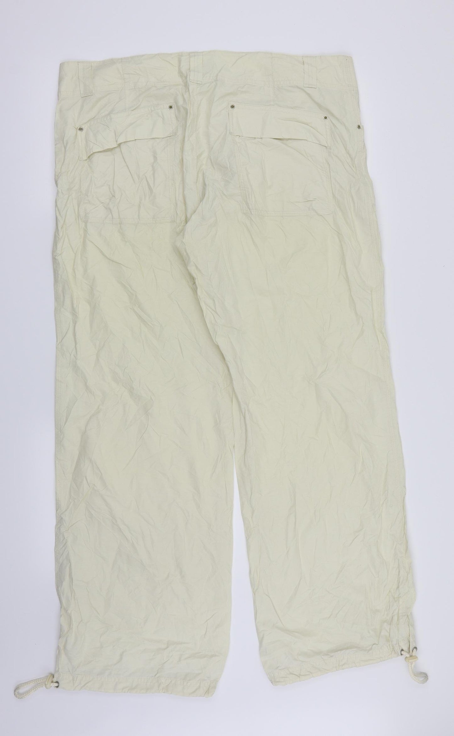 TOM TAILOR Womens White   Cargo Trousers Size 16 L32 in