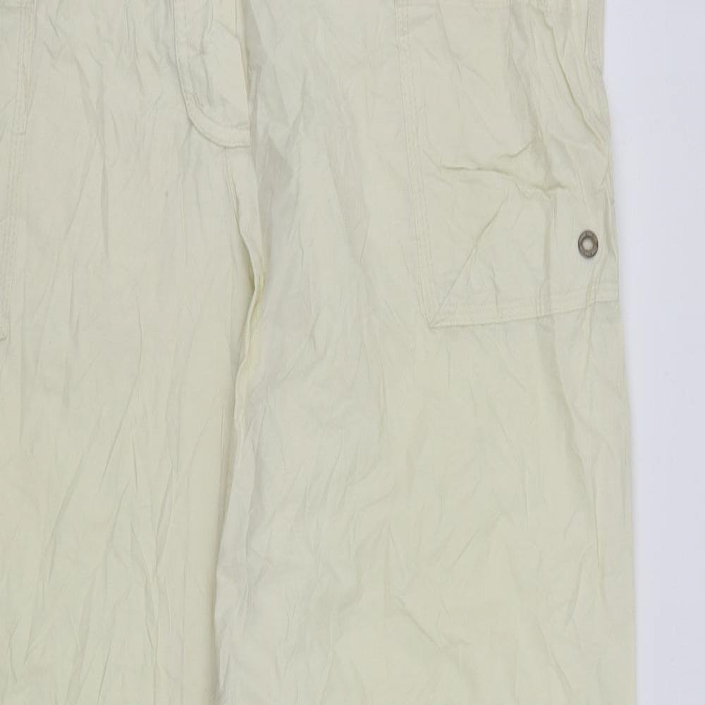 TOM TAILOR Womens White   Cargo Trousers Size 16 L32 in