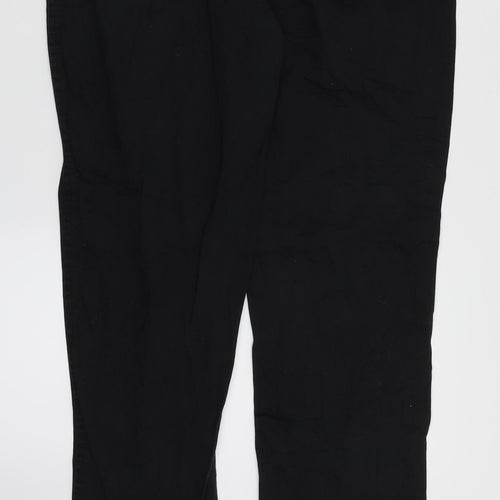 Yessica Womens Black   Chino Trousers Size 12 L30 in