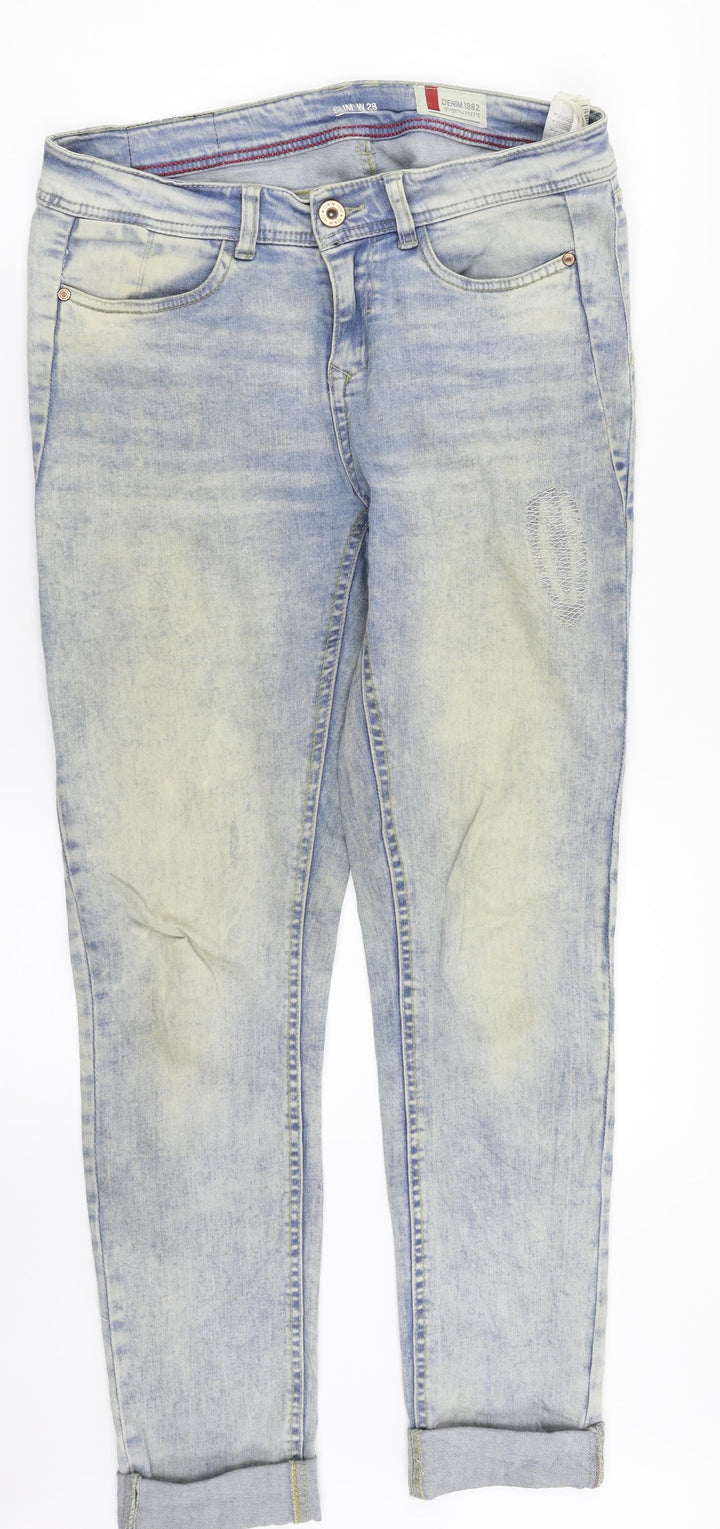Denim 1982 Womens Blue Denim Straight Jeans Size 28 in L28 in