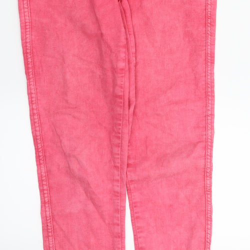 H&M Womens Pink  Denim Skinny Jeans Size 8 L26 in