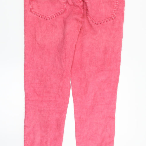 H&M Womens Pink  Denim Skinny Jeans Size 8 L26 in
