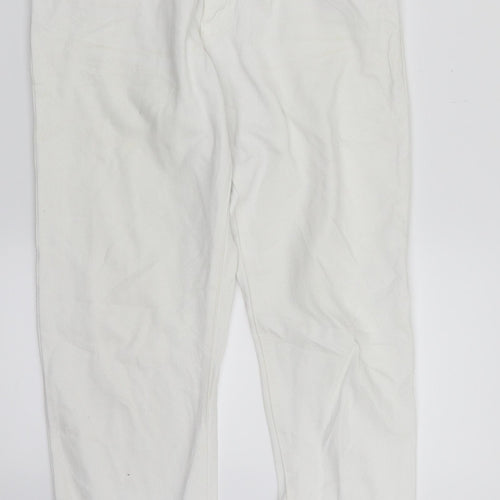 Bik Bok Womens White  Denim Straight Jeans Size S L27 in