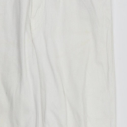Bik Bok Womens White  Denim Straight Jeans Size S L27 in