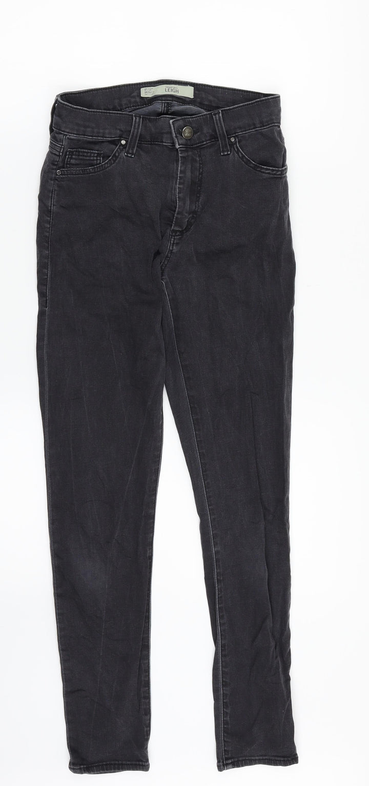 Topshop Womens Black Denim Skinny Jeans Size 28 in L26 in