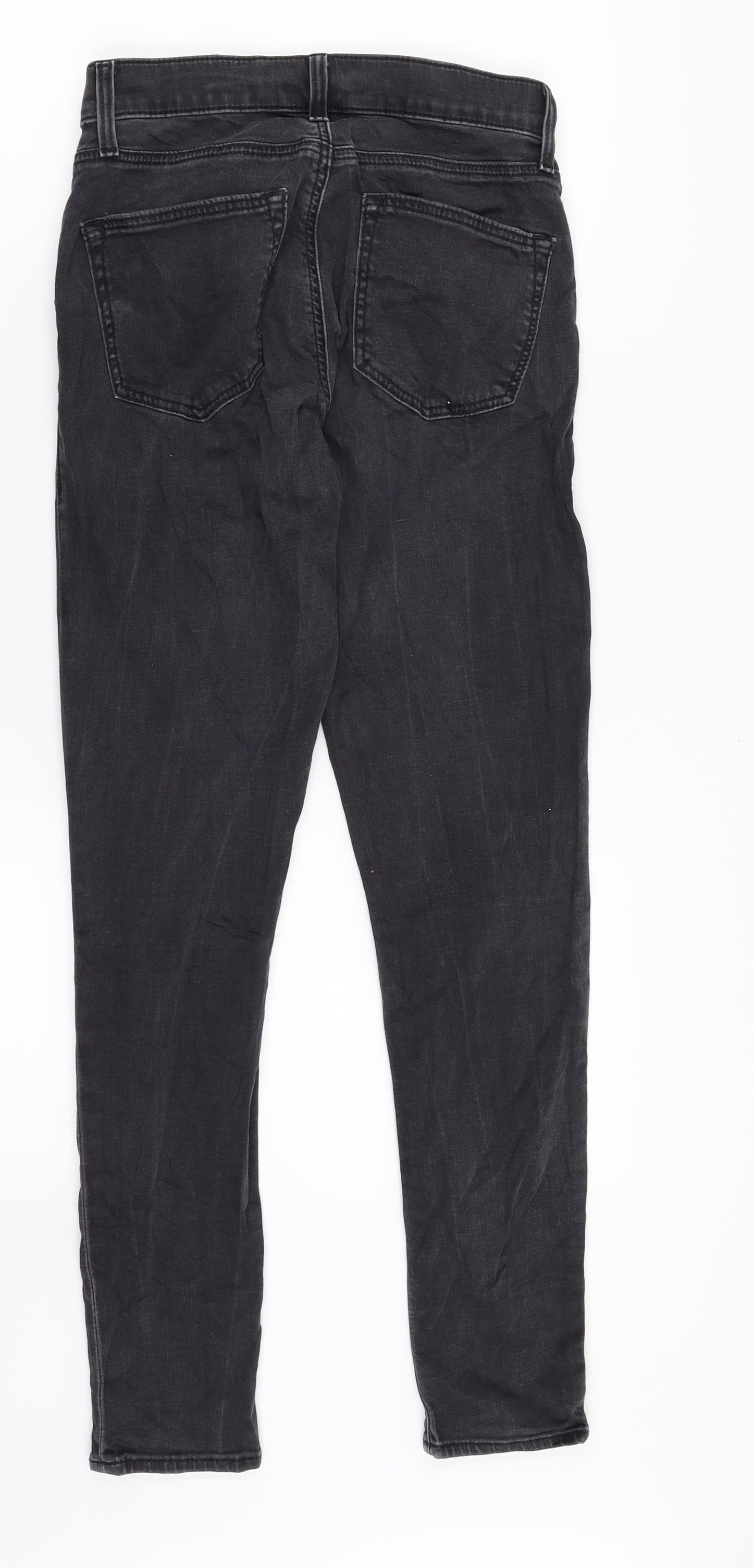 Topshop Womens Black  Denim Skinny Jeans Size 28 in L26 in