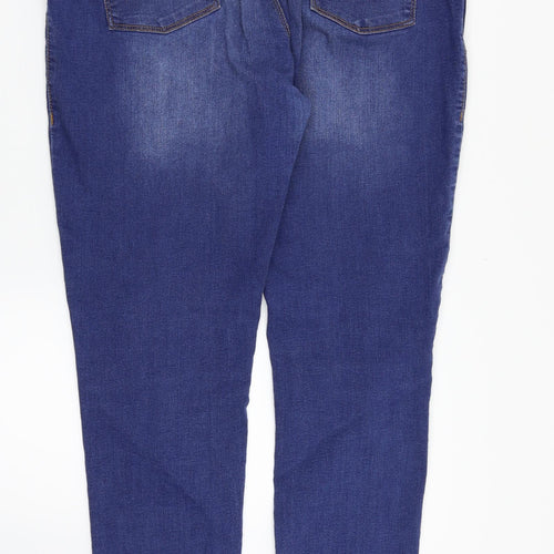 Dorothy Perkins Womens Blue  Denim Straight Jeans Size 16 L31 in