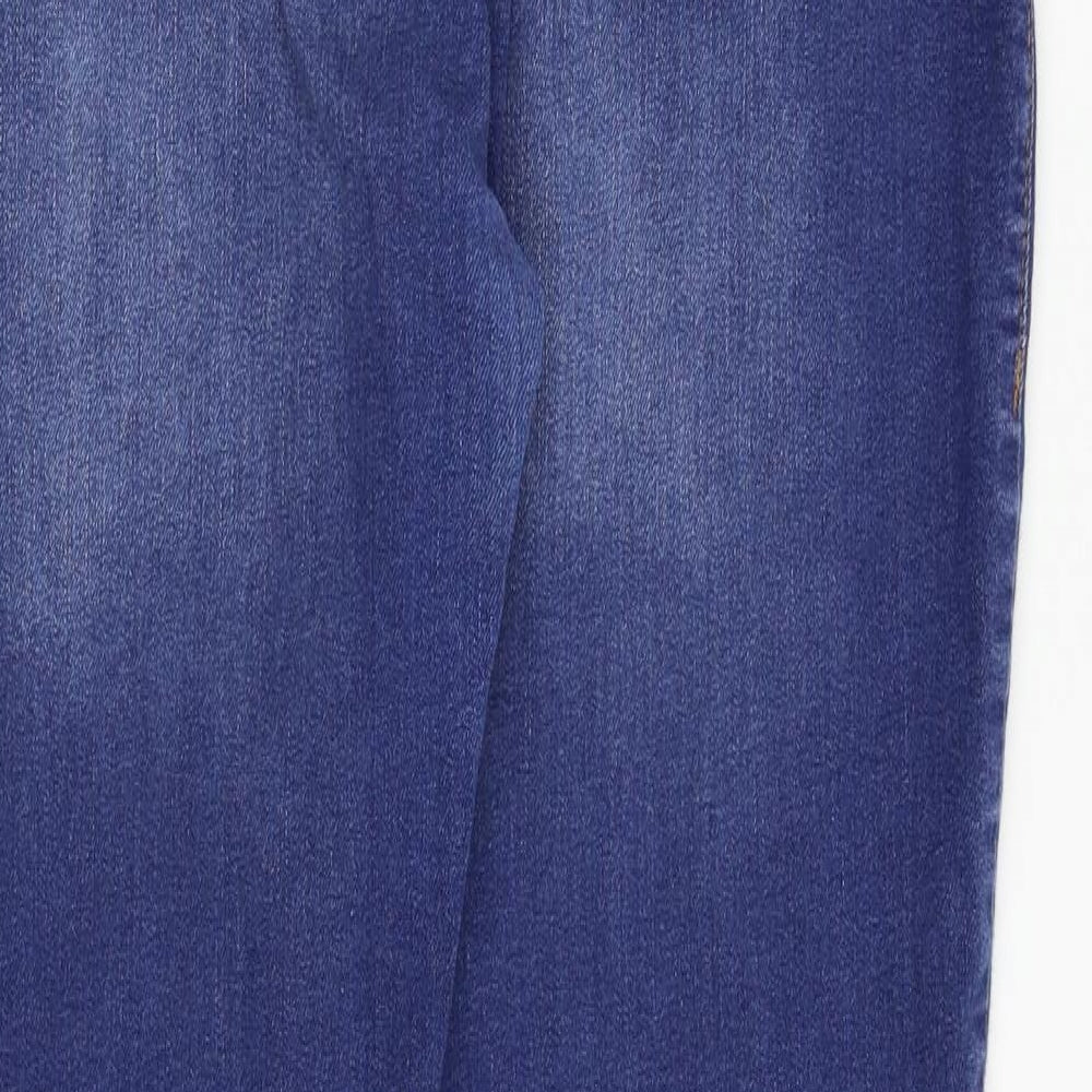 Dorothy Perkins Womens Blue  Denim Straight Jeans Size 16 L31 in