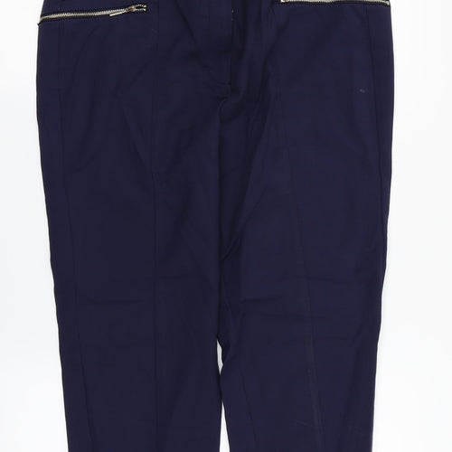 F&F Womens Blue   Dress Pants Trousers Size 14 L26 in