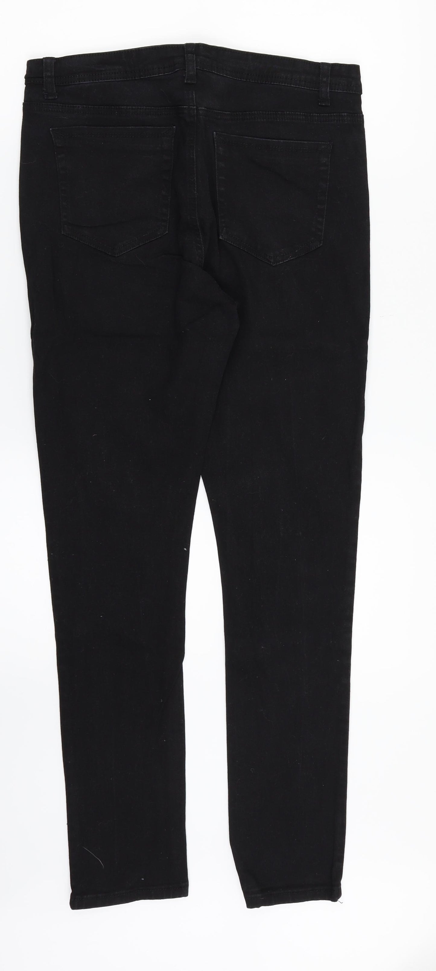 Full Circle Womens Black  Denim Straight Jeans Size 14 L29 in