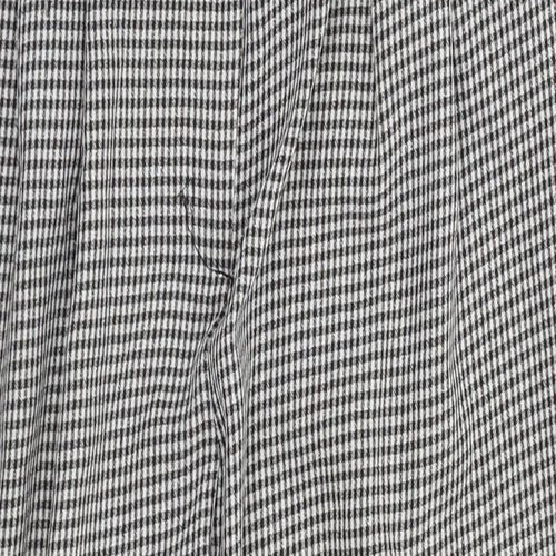 Primark Womens Black Check  Dress Pants Trousers Size 12 L24 in