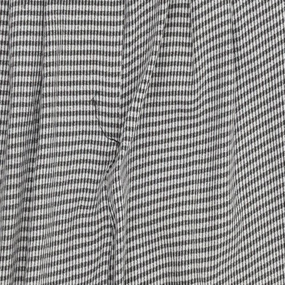 Primark Womens Black Check  Dress Pants Trousers Size 12 L24 in