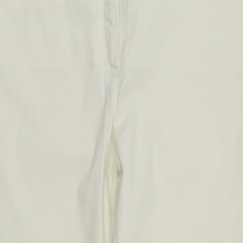 Michele Magic Womens White  Denim Straight Jeans Size 8 L25 in