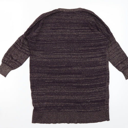 Gap Womens Purple Striped  Pullover Jumper Size S