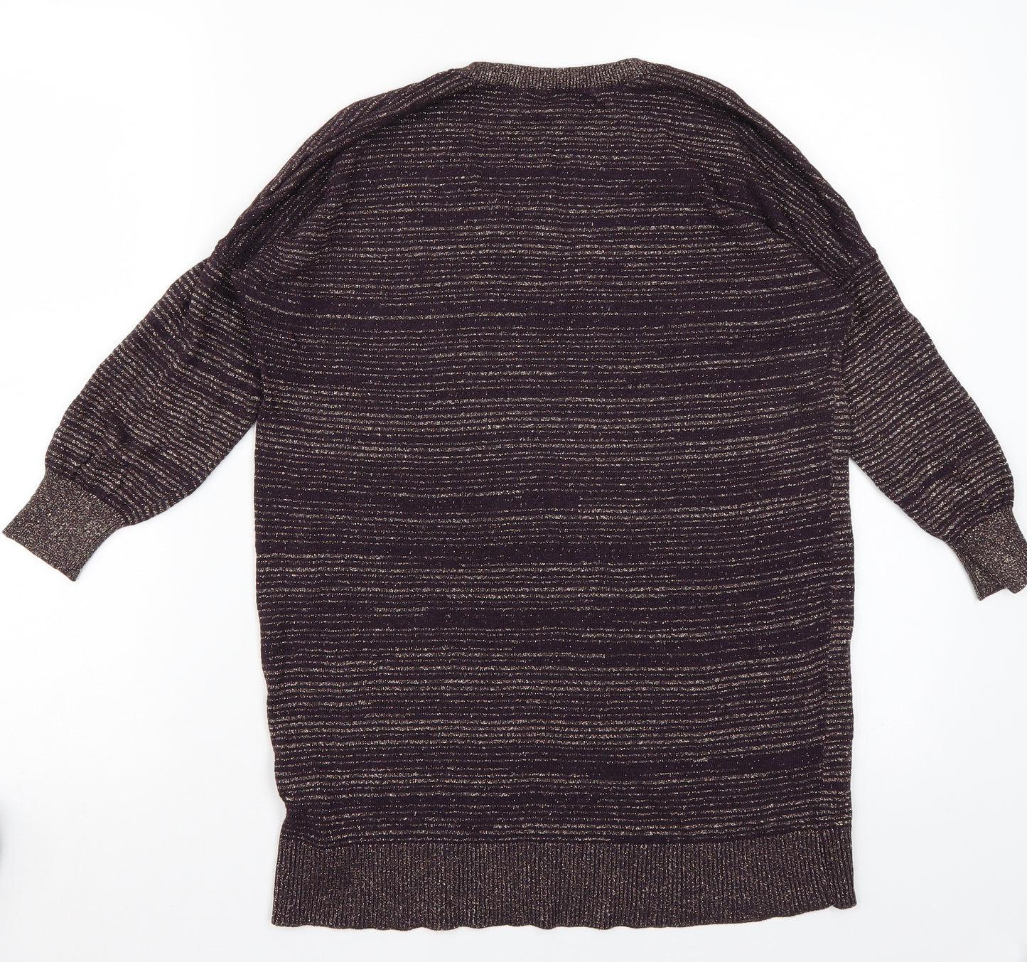 Gap Womens Purple Striped  Pullover Jumper Size S