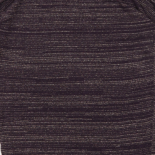 Gap Womens Purple Striped  Pullover Jumper Size S