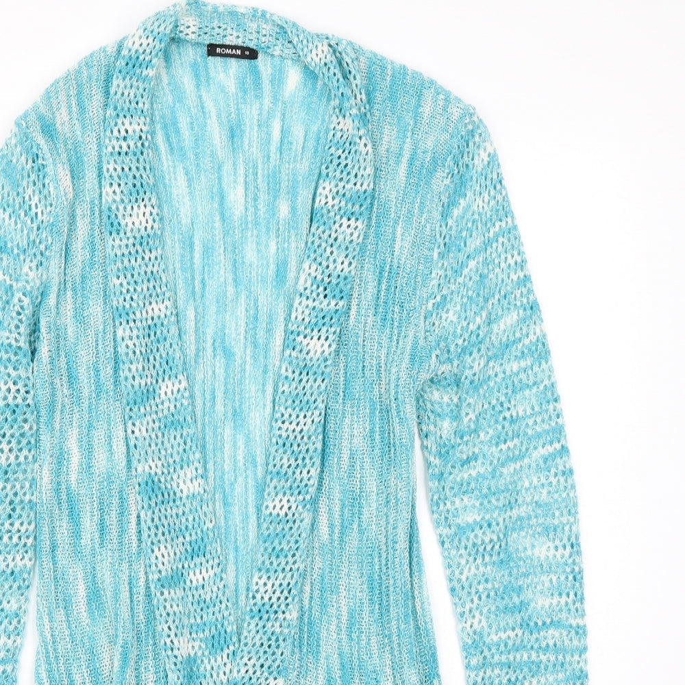 Roman Womens Blue   Cardigan Jumper Size 10