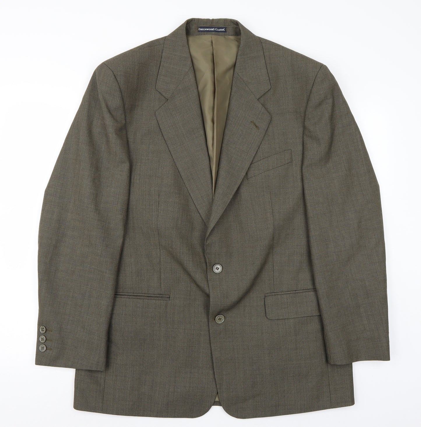 Greenwoods Classic Mens Green   Jacket Suit Size 40