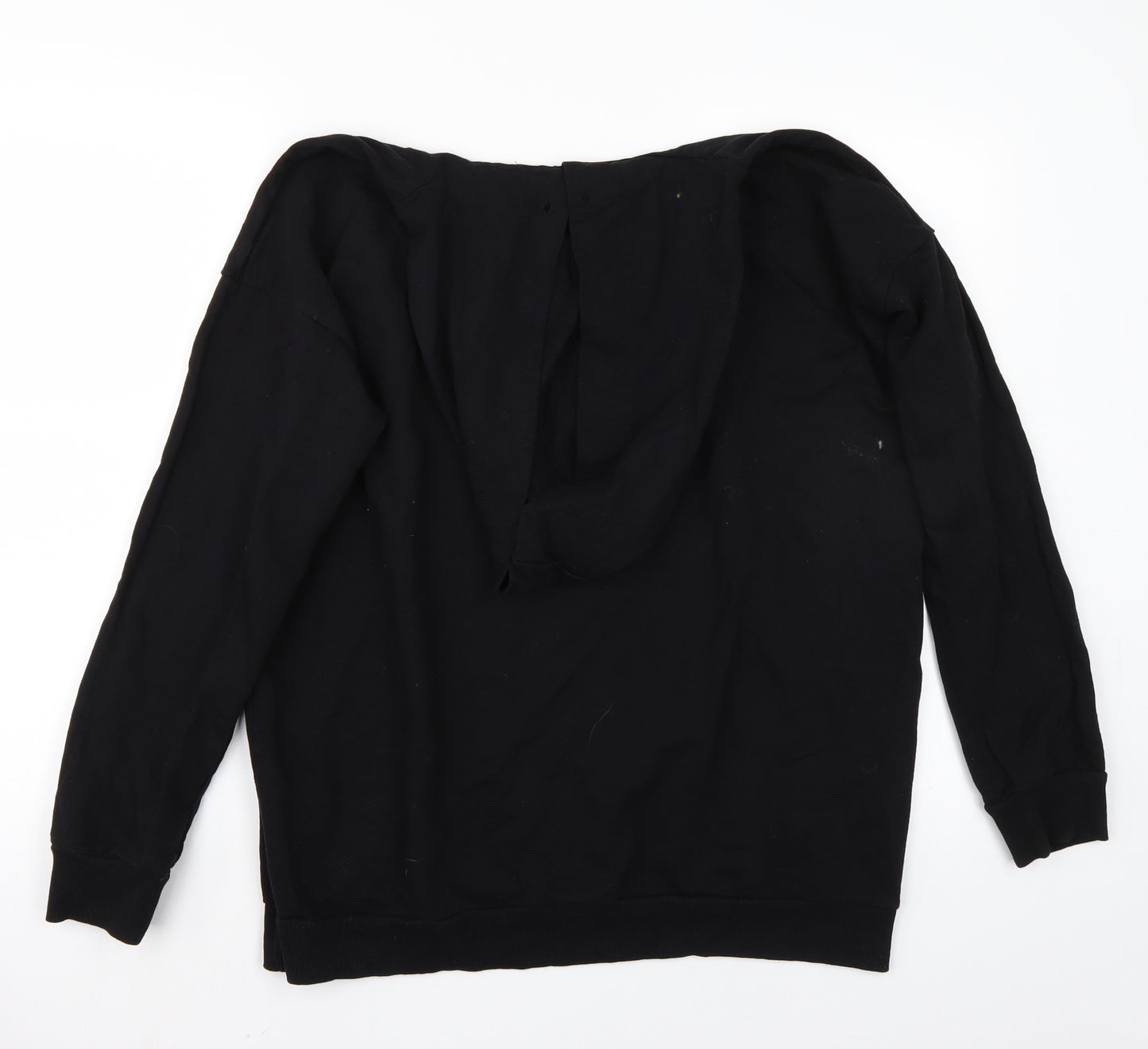 Select Womens Black   Pullover Hoodie Size L