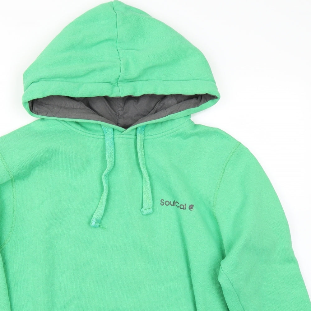 soul cal Mens Green   Pullover Hoodie Size M