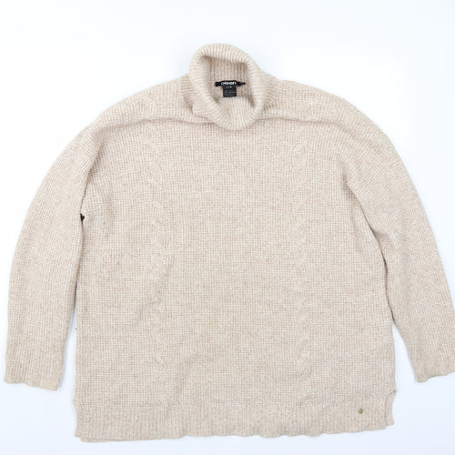 Olsen Womens Beige   Pullover Jumper Size 14