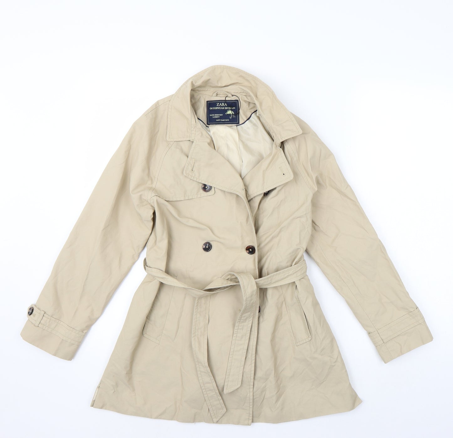 Zara Girls Beige   Jacket Coat Size 11-12 Years