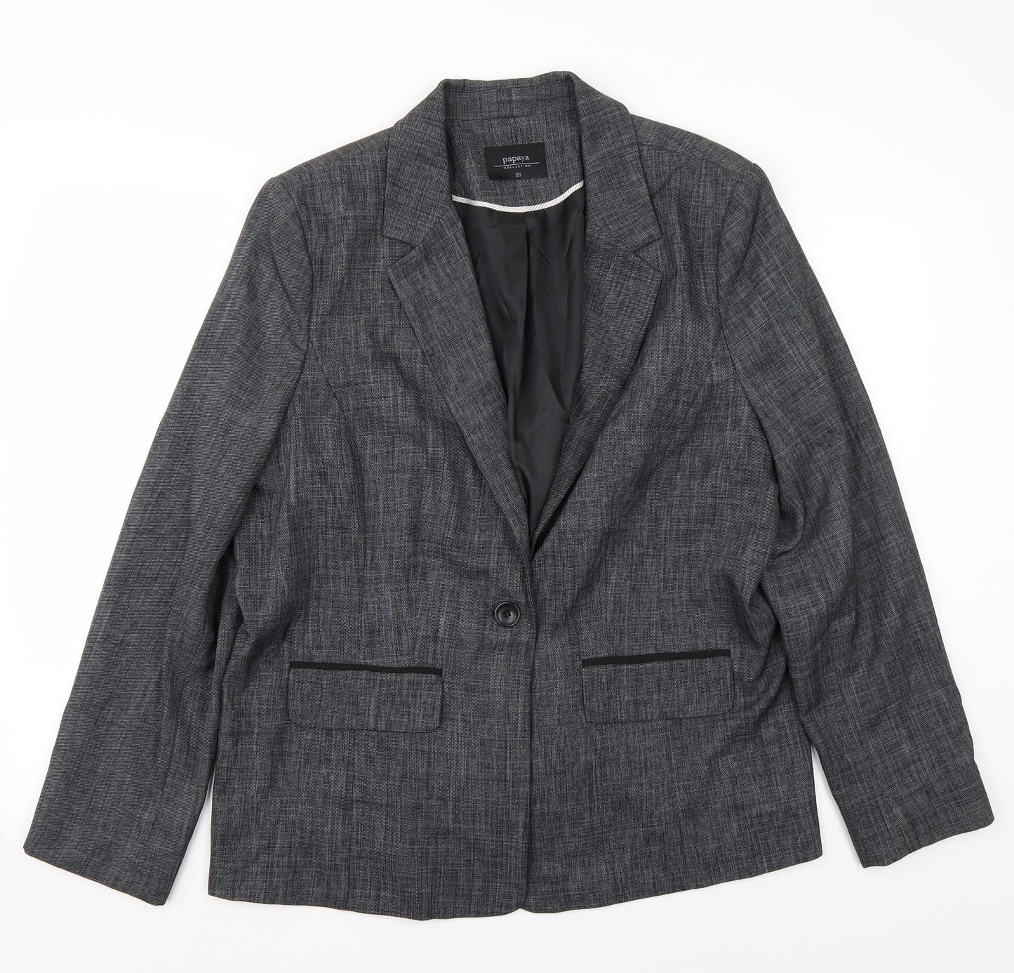 Papaya Womens Grey   Jacket Blazer Size 20