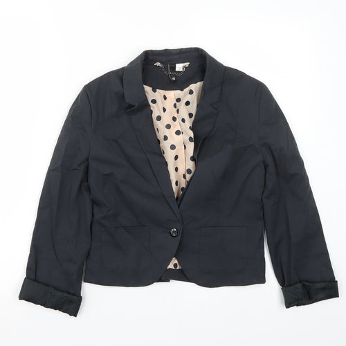 H&M Womens Grey   Jacket Blazer Size 10