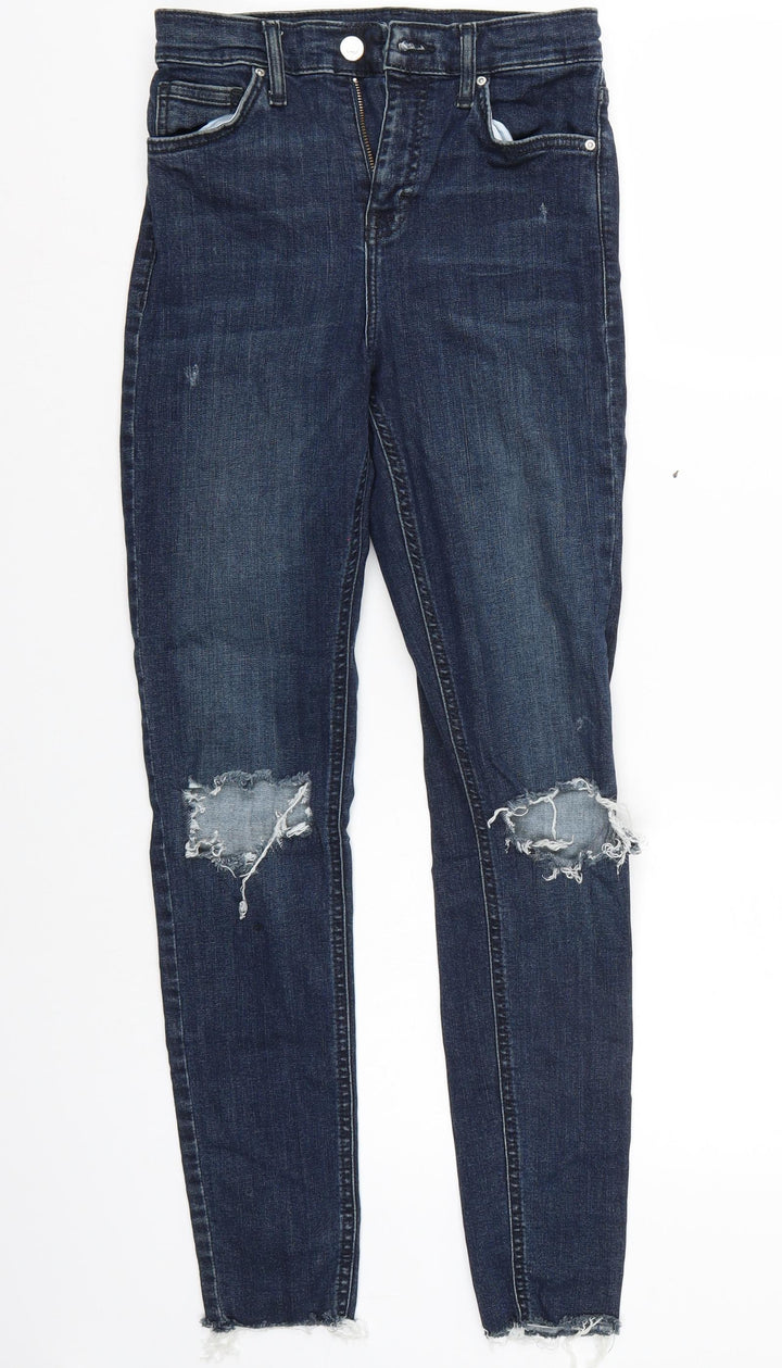 Topshop Womens Blue Skinny Jeans Size 26 L32 in - l