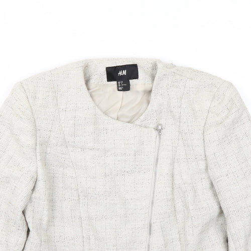 H&M Womens Ivory   Jacket Coat Size 6