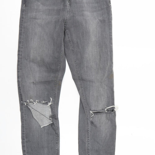 Topshop Womens Grey   Skinny Jeans Size 26 L32 in