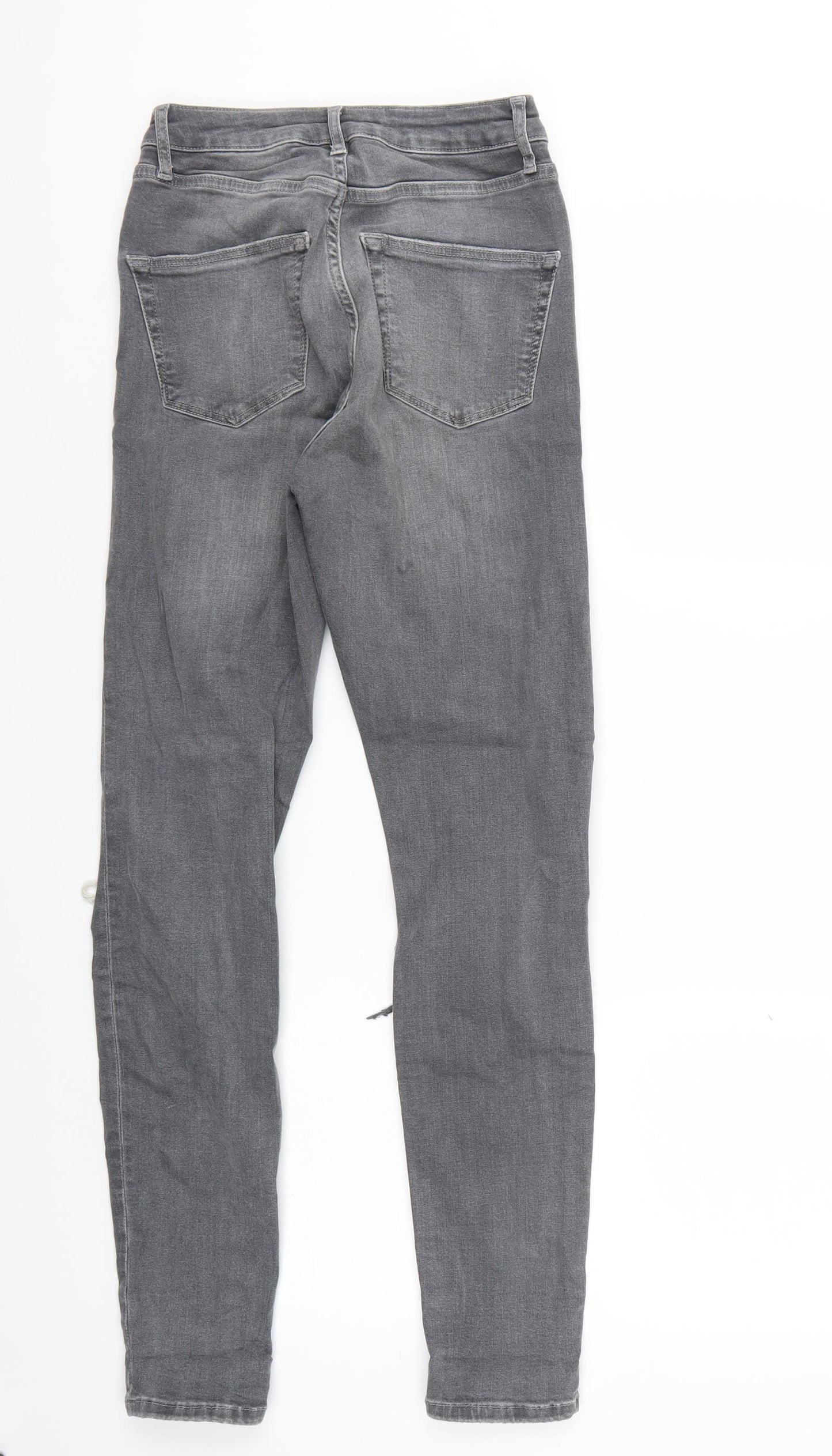 Topshop Womens Grey   Skinny Jeans Size 26 L32 in