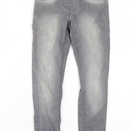 L&D Girls Grey   Skinny Jeans Size 9-10 Years