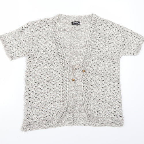 Pulse Womens Grey   Cardigan Jumper Size L