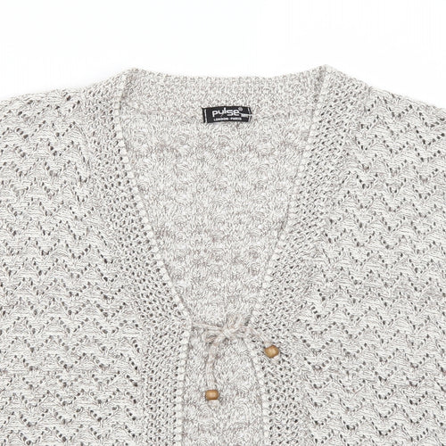 Pulse Womens Grey   Cardigan Jumper Size L