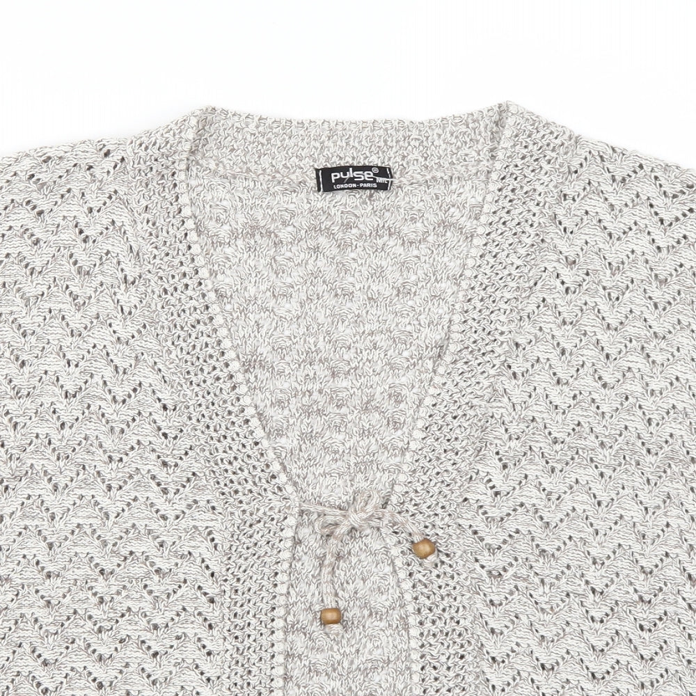 Pulse Womens Grey   Cardigan Jumper Size L