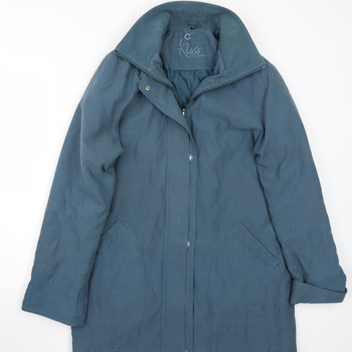 Klass Womens Blue   Jacket Coat Size 12