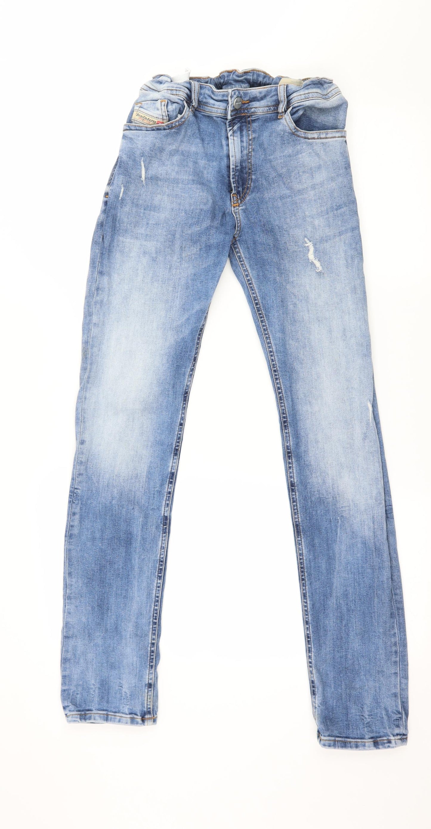 Diesel Boys Blue  Denim Straight Jeans Size 14 Years